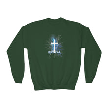 Load image into Gallery viewer, REVIVAL Cross - Youth Crewneck Sweatshirt