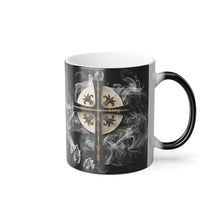 Load image into Gallery viewer, New! Golden & Black "Jesus is King" Cross - Color Morphing Mug, 11oz