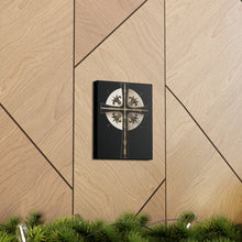 Load image into Gallery viewer, Golden & Black "Jesus is King" Cross - Canvas Wall Art
