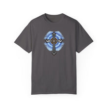 Load image into Gallery viewer, Lightning & Clouds Cross - Unisex Garment-Dyed T-shirt