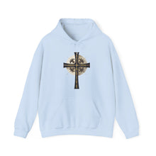 Load image into Gallery viewer, Golden & Black Cross - Unisex Heavy Blend™ Hooded Sweatshirt