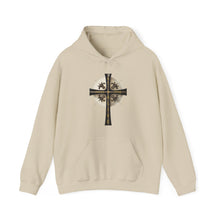Load image into Gallery viewer, Golden & Black Cross - Unisex Heavy Blend™ Hooded Sweatshirt