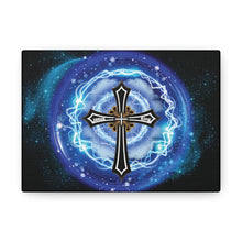 Load image into Gallery viewer, NEW! Lightning & Clouds Cross - Canvas Wall Art