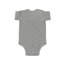 Load image into Gallery viewer, Golden & Black "Jesus is King" Cross - Infant Fine Jersey Bodysuit