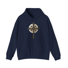 Load image into Gallery viewer, Golden & Black Cross - Unisex Heavy Blend™ Hooded Sweatshirt