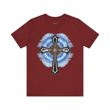 Load image into Gallery viewer, Lightning & Clouds Cross - Mens Graphic T-Shirt