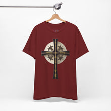 Load image into Gallery viewer, Golden & Black "Jesus is King" Cross - Unisex Short Sleeve T-Shirt