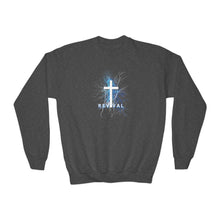 Load image into Gallery viewer, REVIVAL Cross - Youth Crewneck Sweatshirt