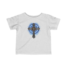 Load image into Gallery viewer, Lightning & Clouds Cross - Baby Jersey Tee
