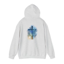 Load image into Gallery viewer, Back Design of Revelation Cross - Unisex Heavy Blend™ Hooded Sweatshirt