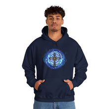 Load image into Gallery viewer, New! Lightning & Clouds Cross - Unisex Heavy Blend™ Hooded Sweatshirt