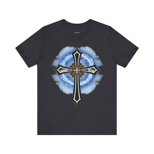 Load image into Gallery viewer, Lightning & Clouds Cross - Mens Graphic T-Shirt