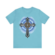 Load image into Gallery viewer, Lightning & Clouds Cross - Mens Graphic T-Shirt