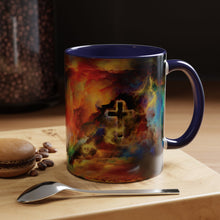 Load image into Gallery viewer, Rainbow Storm Cross - Accent Coffee Mug (11, 15oz)