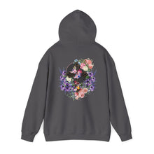 Load image into Gallery viewer, Back Design of NEW! Flower Covered Cross - Unisex Heavy Blend™ Hooded Sweatshirt
