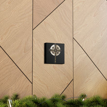 Load image into Gallery viewer, Golden & Black "Jesus is King" Cross - Canvas Wall Art