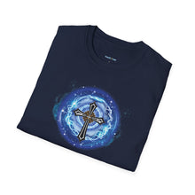 Load image into Gallery viewer, NEW! Lightning & Clouds Cross - Unisex Softstyle T-Shirt