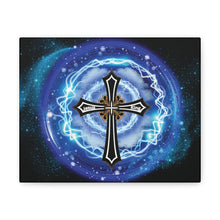 Load image into Gallery viewer, NEW! Lightning & Clouds Cross - Canvas Wall Art