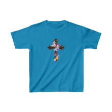 Load image into Gallery viewer, Flower Covered Cross - Kids Heavy Cotton™ Tee