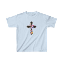 Load image into Gallery viewer, Flower Covered Cross - Kids Heavy Cotton™ Tee