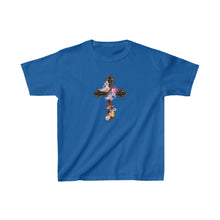 Load image into Gallery viewer, Flower Covered Cross - Kids Heavy Cotton™ Tee