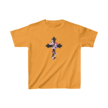 Load image into Gallery viewer, Flower Covered Cross - Kids Heavy Cotton™ Tee