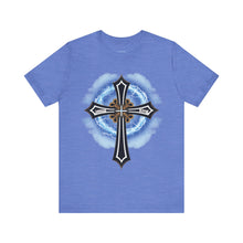 Load image into Gallery viewer, Lightning & Clouds Cross - Mens Graphic T-Shirt