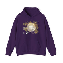 Load image into Gallery viewer, New! White Dove Cross - Unisex Heavy Blend™ Hooded Sweatshirt