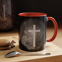 Load image into Gallery viewer, White Dove Cross - Accent Mug (11, 15oz)
