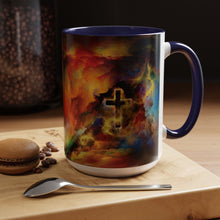 Load image into Gallery viewer, Rainbow Storm Cross - Accent Coffee Mug (11, 15oz)