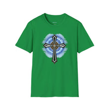 Load image into Gallery viewer, Lightning & Clouds Cross - Unisex Softstyle T-Shirt