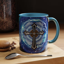 Load image into Gallery viewer, New! Lightning & Clouds Cross - Accent Coffee Mug (11, 15oz)