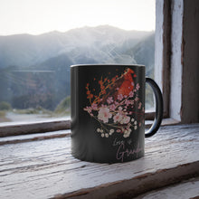 Load image into Gallery viewer, Red Cardinal & Flowers for Grandma - Color Morphing Mug, 11oz