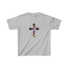 Load image into Gallery viewer, Flower Covered Cross - Kids Heavy Cotton™ Tee