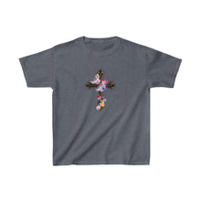 Load image into Gallery viewer, Flower Covered Cross - Kids Heavy Cotton™ Tee