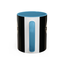 Load image into Gallery viewer, Golden & Black "Jesus is King" Cross - Accent Coffee Mug (11, 15oz)