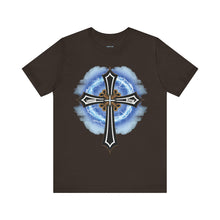 Load image into Gallery viewer, Lightning & Clouds Cross - Mens Graphic T-Shirt