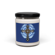 Load image into Gallery viewer, Lightning & Clouds Cross - Scented Soy Candle, 9oz
