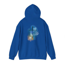Load image into Gallery viewer, Back Design of Revelation Cross - Unisex Heavy Blend™ Hooded Sweatshirt