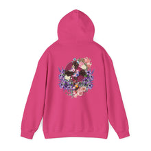 Load image into Gallery viewer, Back Design of NEW! Flower Covered Cross - Unisex Heavy Blend™ Hooded Sweatshirt