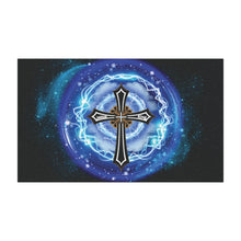 Load image into Gallery viewer, Lightning & Clouds Cross - Car Magnets