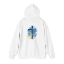 Load image into Gallery viewer, Back Design of Revelation Cross - Unisex Heavy Blend™ Hooded Sweatshirt