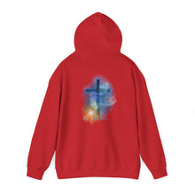 Load image into Gallery viewer, Back Design of Revelation Cross - Unisex Heavy Blend™ Hooded Sweatshirt