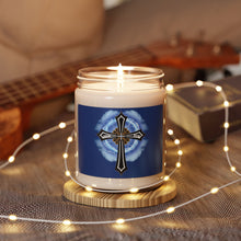 Load image into Gallery viewer, Lightning & Clouds Cross - Scented Soy Candle, 9oz