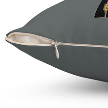 Load image into Gallery viewer, Golden & Black Cross "Jesus is King" - Pillow