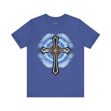 Load image into Gallery viewer, Lightning & Clouds Cross - Mens Graphic T-Shirt