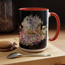 Load image into Gallery viewer, A Letter of Flowers - Accent Coffee Mug (11, 15oz)
