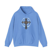 Load image into Gallery viewer, Lightning & Clouds Cross - Unisex Heavy Blend™ Hooded Sweatshirt