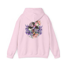 Load image into Gallery viewer, Back Design of NEW! Flower Covered Cross - Unisex Heavy Blend™ Hooded Sweatshirt