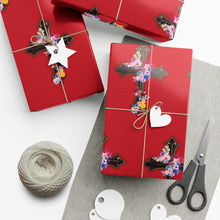 Load image into Gallery viewer, Flower Covered Cross - Gift Wrap Papers